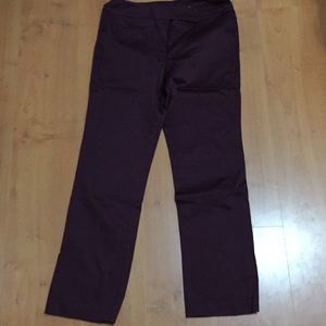 Burgundy New York & Co dress pants, sheen. NWT.
